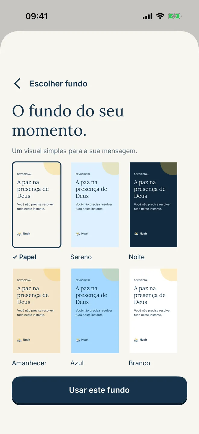 Editor de Story com um versículo